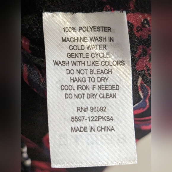 Dalia Floral Sleeveless Blouse, Size Large - Picture 4 of 4